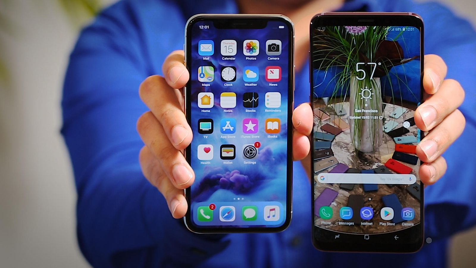 iPhone X e Samsung Galaxy S9 a confronto