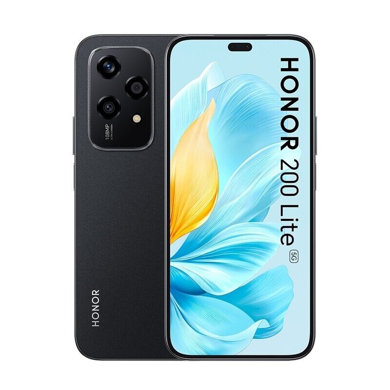Image of Honor 200 lite 5g 8gb ram 256gb dual sim nero europa